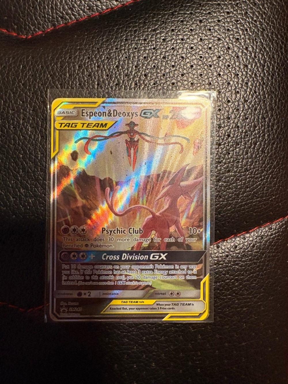Pokemon Espeon & Deoxys GX Holographic Tag Team
